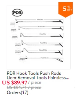 PDR инструменты Инструменты для ремонта автомобиля крючки толкатели комплект для ремонта вмятины дверных швов ремонт ручных инструментов