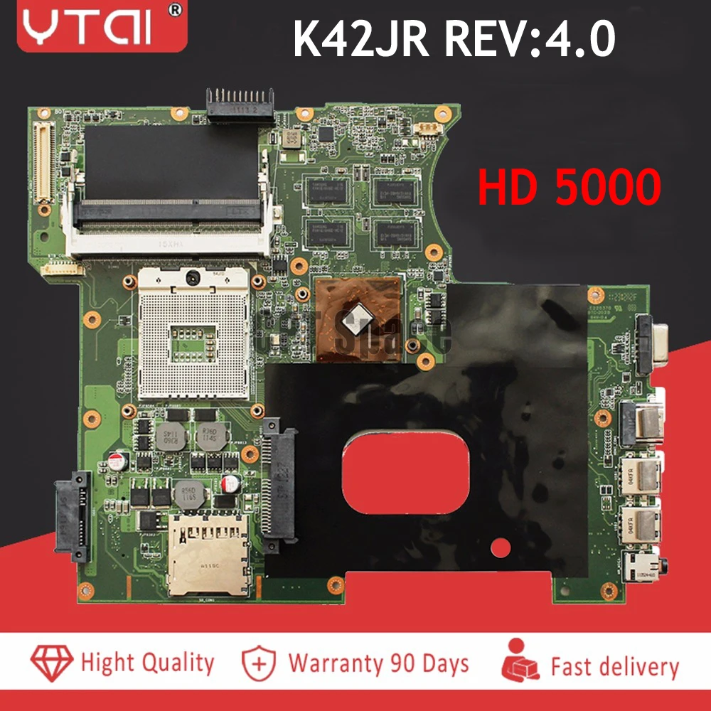 

K42JR Motherboard REV:4.1 For ASUS K42JR K42JB K42JZ K42JYLaptop Mainboard DDR3 HM55 REV 4.0 1GB free shipping