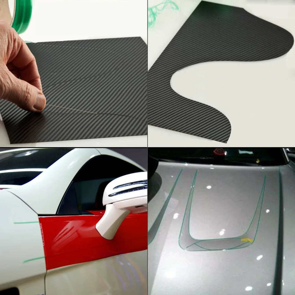 FOSHIO 5/10/20/50M Vinyl Cutting Tape Knifeless Tape Design Line Car Wrap Film Stickers Decals Cut Tool DIY Auto Styling Tool