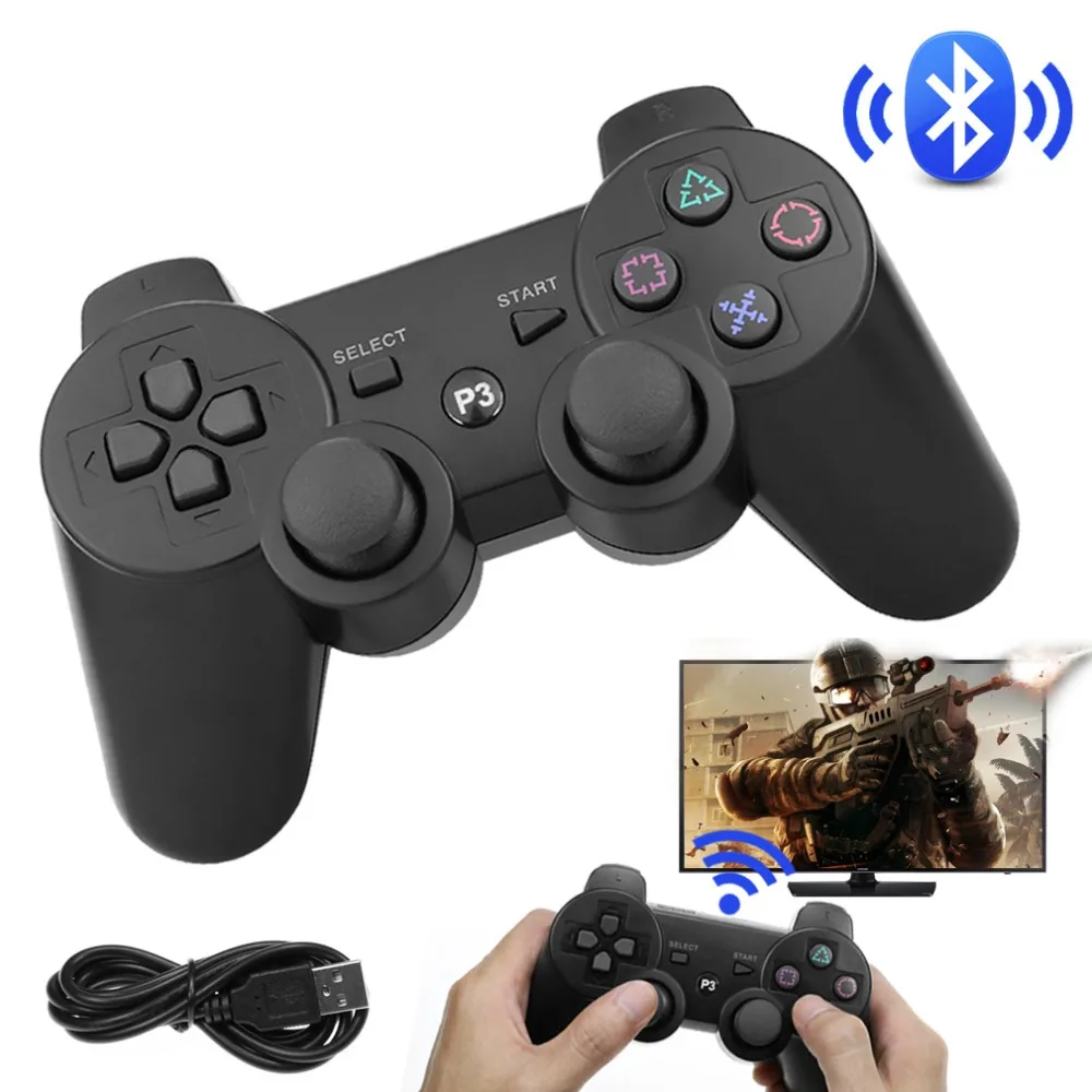 

20 PCS Wireless Bluetooth Joystick For PS3 Controller Wireless Console For Sony Playstation 3 Game Pad Switch Games Accessories