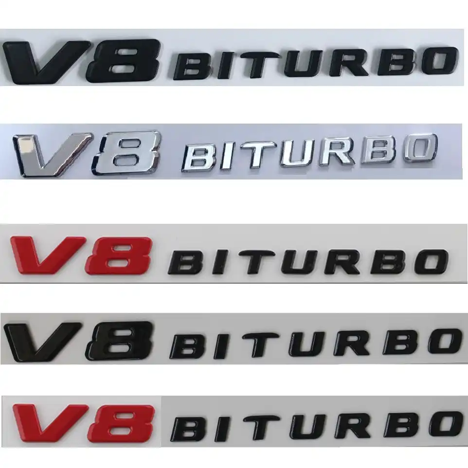クロームマットグロス V8 Biturbo V8biturbo 手紙フェンダーバッジエンブレムエンブレムバッジメルセデスベンツ Amg 17 Emblems Aliexpress クロームマットグロス V8 Biturbo V8biturbo 手紙フェンダーバッジエンブレムエンブレムバッジメルセデスベンツ Amg 17 Emblems Aliexpress
