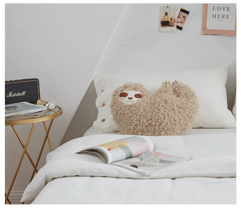 Моделирование Ленивец плюшевые подушки Детская кукла мягкая подушка диван подушка для пары девушка дети подарок на день рождения Домашний