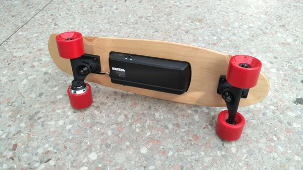 Cheap 4 wheel stand up e skateboard