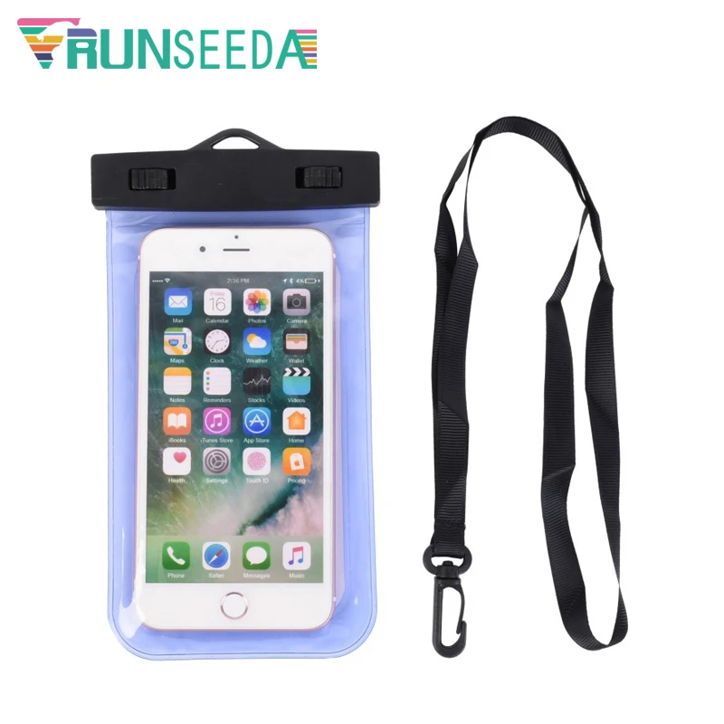 Runseeda حقيبة سباحة مختومة الذكي للماء حزمة العالمي الهاتف المحمول جراب عنقي لشاطئ الغوص تصفح تخزين حالات Runseeda حقيبة سباحة مختومة الذكي للماء حزمة العالمي الهاتف المحمول جراب عنقي لشاطئ الغوص تصفح تخزين حالات