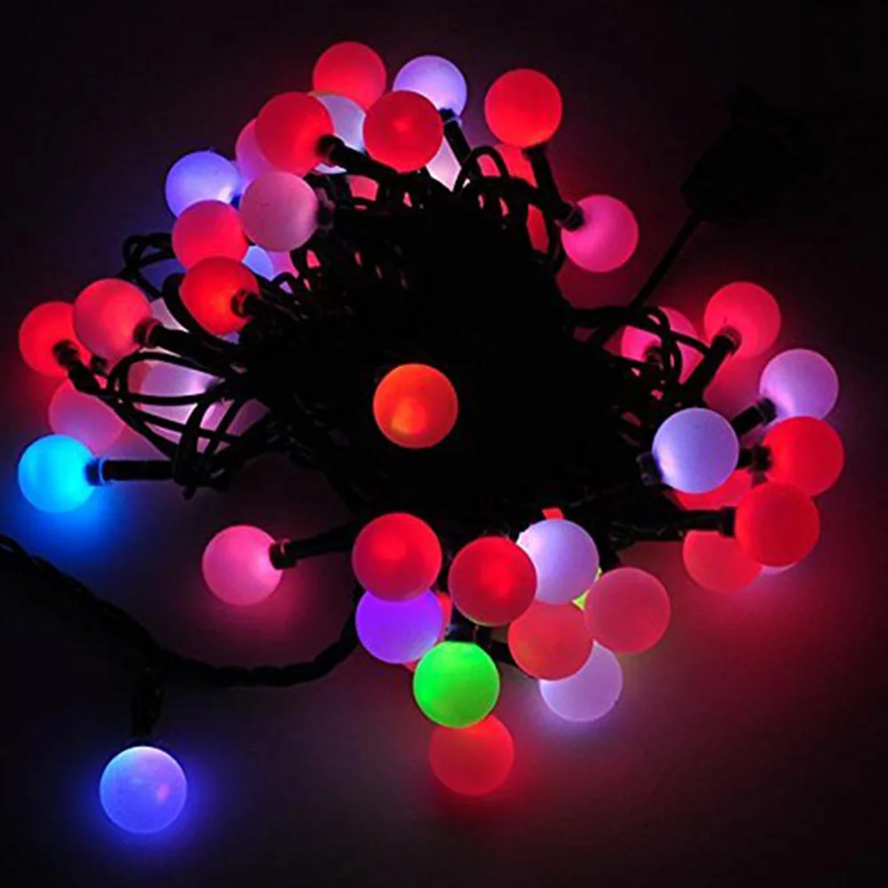 New year RGB 10M 100 LED ball string Christmas light, Party,Wedding decoration,Holiday lights, Free shipping New year RGB 10M 100 LED ball string Christmas light, Party,Wedding decoration,Holiday lights, Free shipping