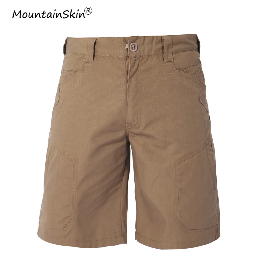 Mountainskin Для мужчин Летняя мода Рубашки домашние военно-тактические по колено шорты армии шорты-карго Мужская брендовая одежда LA634