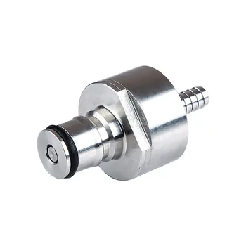 

Stainless Steel 304 Carbonation Cap with 5/16" Barb Ball Lock Type, Fit Most Soft Drink PET Bottles
