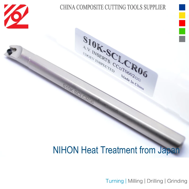 95 Deg S10K SCLCR06 SCLCL06 CNC Lathe Cutter CCMT060202 CCMT060204 Carbide Inserts Tool Holder Spiral Boring Bar