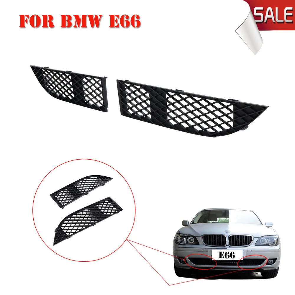 Front Bumper Lateral Grills Grilles For BMW 7 Series E65 E66 LCI 750i