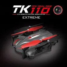 2017 Folding WIFI Camera FPV Drone TK110HW with Automatic Air Pressure High Headless Drone flight track mode