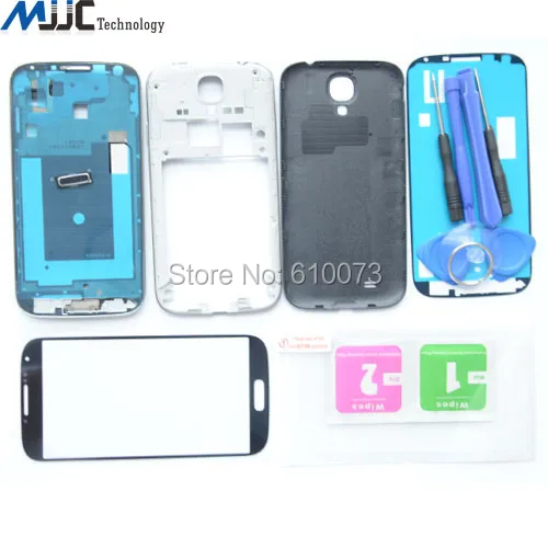 Original Complete Full Housing Replacement Parts For Samsung Galaxy S4 i9500 i9505 i337 Tempered glass Front