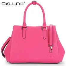 Sxllns Marke Frauen Handtaschen Aus Echtem Leder frauen Umhängetaschen Neue Damen Top Qualität Mode Umhängetasche Freies Verschiffen