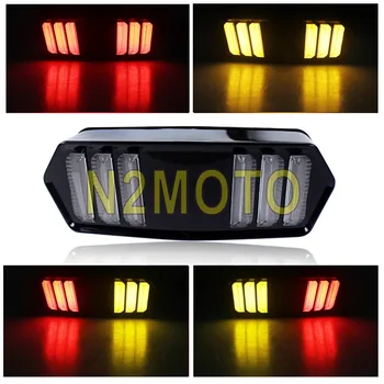 

Motorcycle LED Red Taillight Amber Turn Signal Indicator Tail Brake Light for HONDA CB 650 CBR 650 F CTX 700 N MSX 125 2013-2016