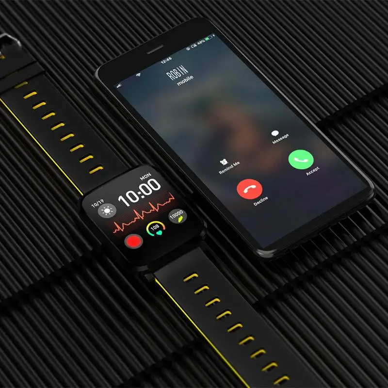 ALLOYSEED K10 Bluetooth Смарт-часы IP68 водонепроницаемый монитор сердечного ритма кровяное давление фитнес-трекер спортивный умный браслет для мужчин