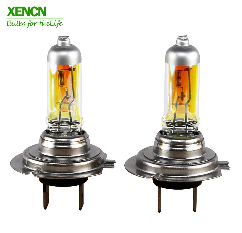 XENCN H7 12V 60W 2300K Golden Super Yellow Light Bulbs Car Halogen