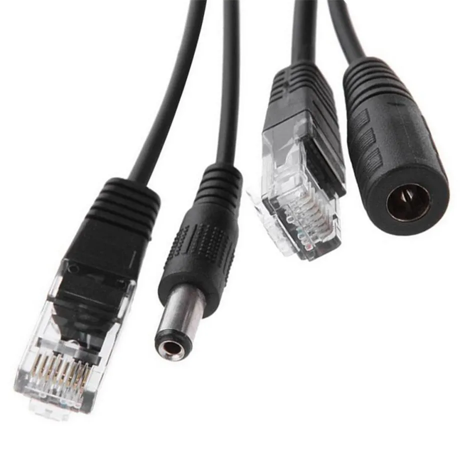 Hiseeu RJ45-DC 12V разделитель POE инжектор Питание модуль синтезатор сепаратор комбайнер 2 шт./пара 54