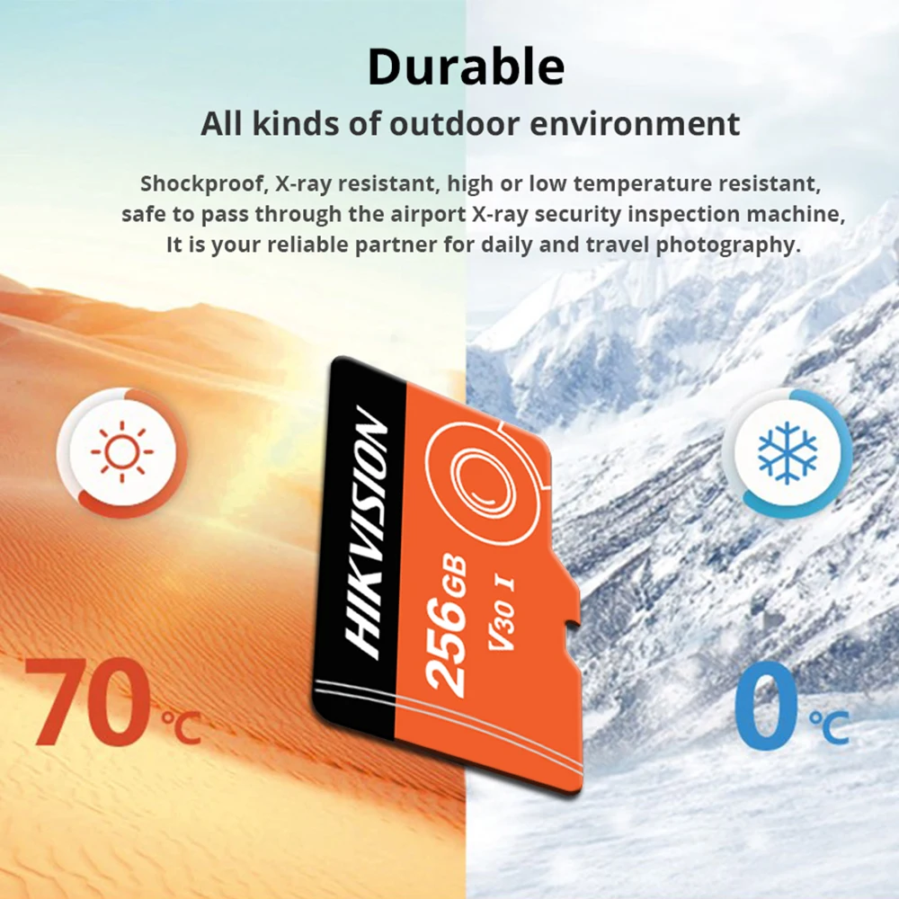 HIKVISION карта памяти sd card смартфон 256 ГБ 128 32 v30 Профессиональная для наблюдения