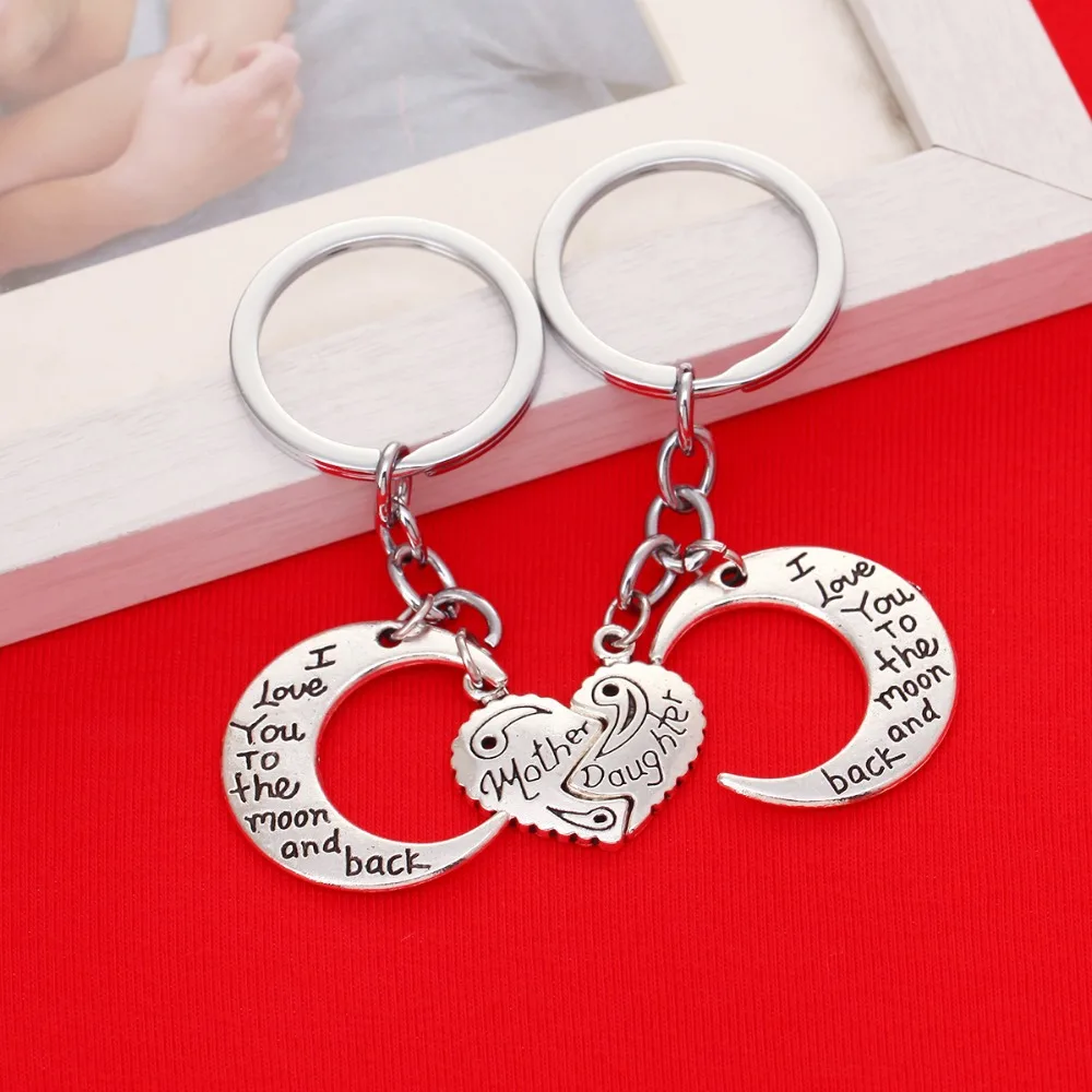 Комплект из 2 предметов с подвеской I Love You to the Moon and Back Cloud ожерелье для матери и