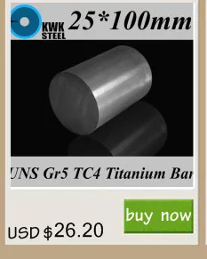 25*100 мм Титан сплава бар uns gr5 TC4 BT6 tap6400 Титан ti круглые промышленности или DIY Материал бесплатная доставка