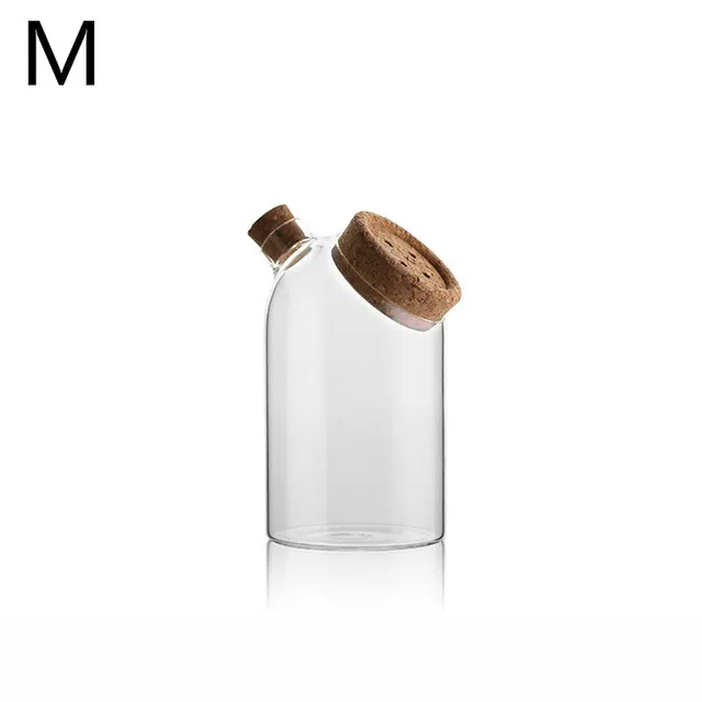 Высокое боросиликатное стекло бутылка для хранения Креативные кухонные продукты разное зерно бак контейнер герметичная банка с крышкой Органайзер - Цвет: 5