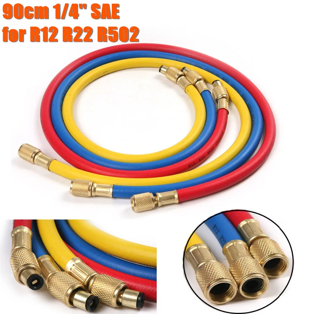 

3Pcs/Lot Universal R12, R22, R502 Automobile Air Conditioner Refrigerant Three-color Charging Hose