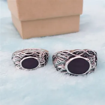 

Game Dark Souls 3 Life Rings Cosplay Props Unisex Vintage Ring Black Gem Mosaic Fans Collectibles Accessories Halloween Party