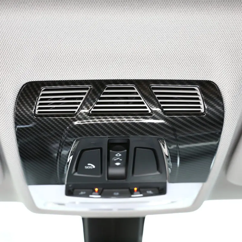 For BMW F48 F15 F16 F30 F34 F45 F46 X1 X2 F47 X5 X6 Carbon Fiber ABS Plastic Car Interior Front Reading Light Cover Trim For BMW F48 F15 F16 F30 F34 F45 F46 X1 X2 F47 X5 X6 Carbon Fiber ABS Plastic Car Interior Front Reading Light Cover Trim