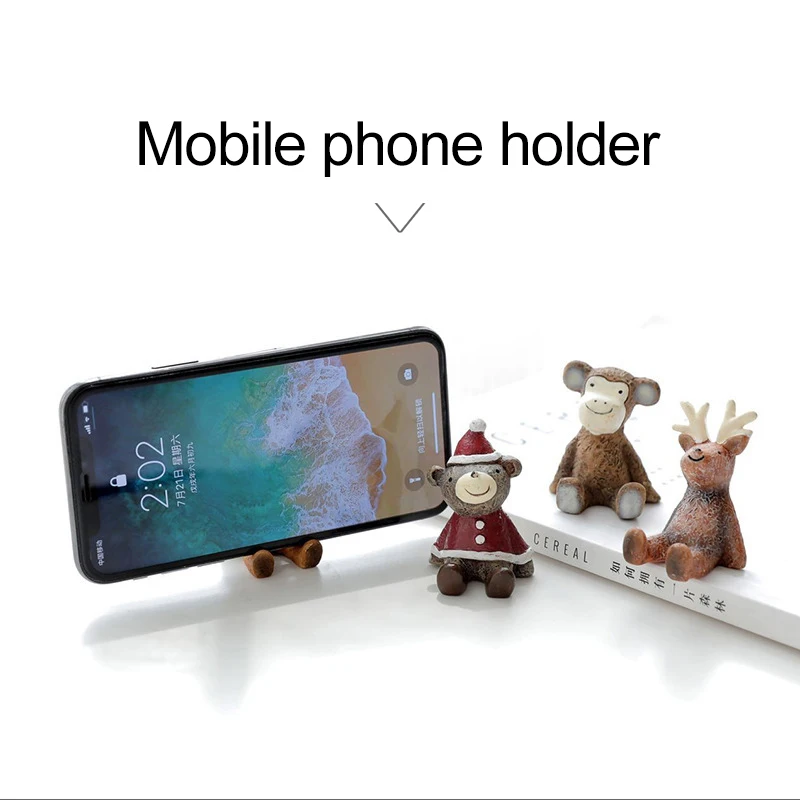 

creative Resin hang hooks Cartoon Animal Foam seamless Adhesive Hook-Plug Multifunction Rack-phone holder wall bathroom holder