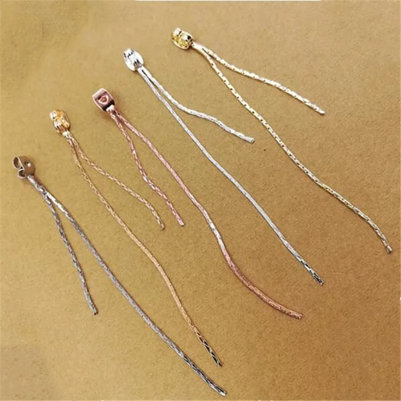 

10pcs Copper Butterfly Earrings Back Long Metal Tassel Fit Stud Earrings Clasp Earring Stopper DIY Earring Jewelry Findings