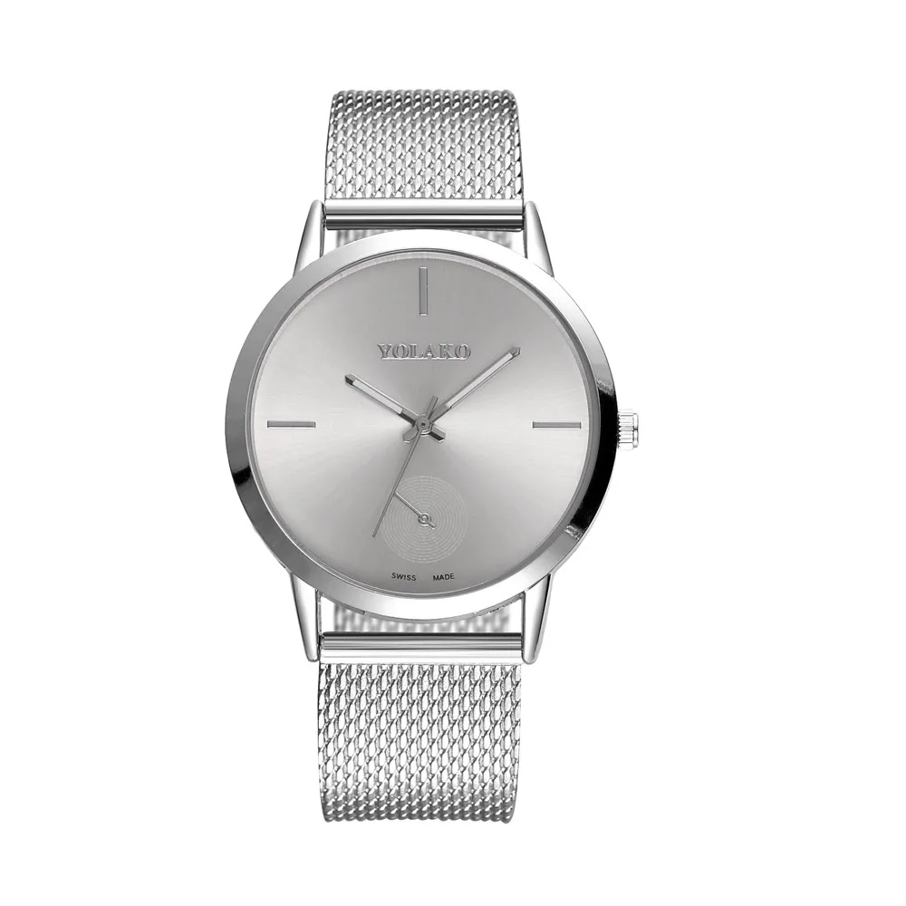 

Fashionable women watches High Hardness Glass Mirror Men And Women General Mesh Belt Watches bayan kol saati montre femme#yl