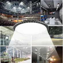 2 stuks 100W 200W 300W Ultradunne UFO LED Verlichting Hoogbouw Industrie Licht Hal Lamp 220V 110V Mijnbouw Plafondverlichting Workshop Verlichting
