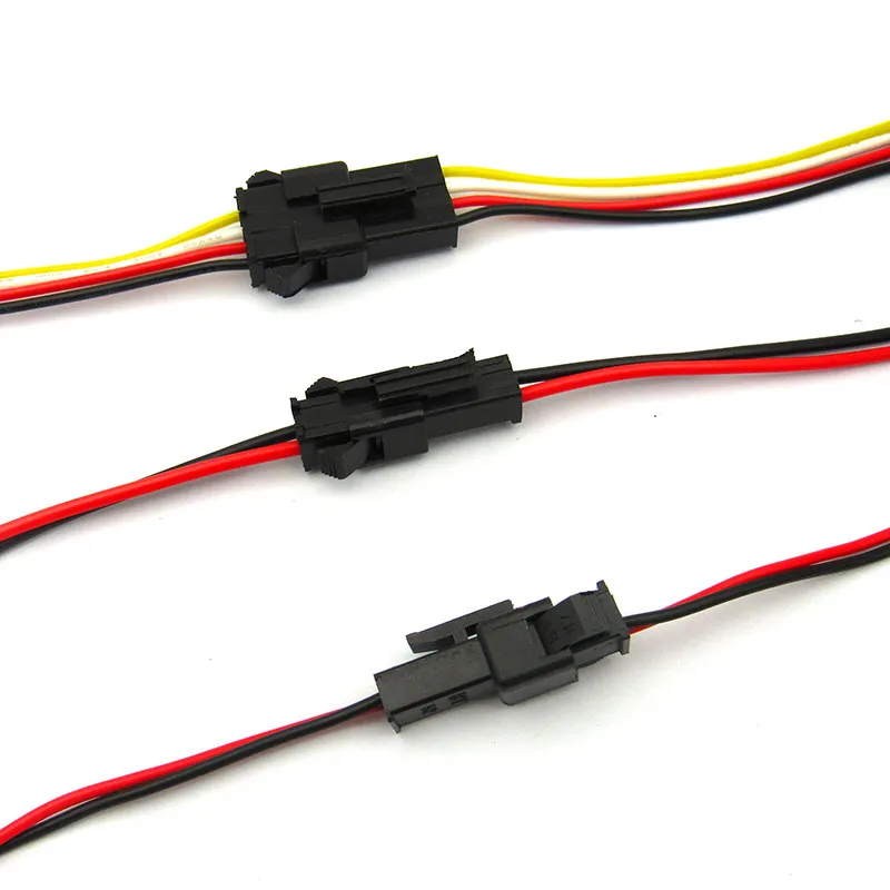 

5Pairs JST SM Connector 2.54mm 2P 3P 4P 5Pin Male+Female Wire Connector 15cm Long