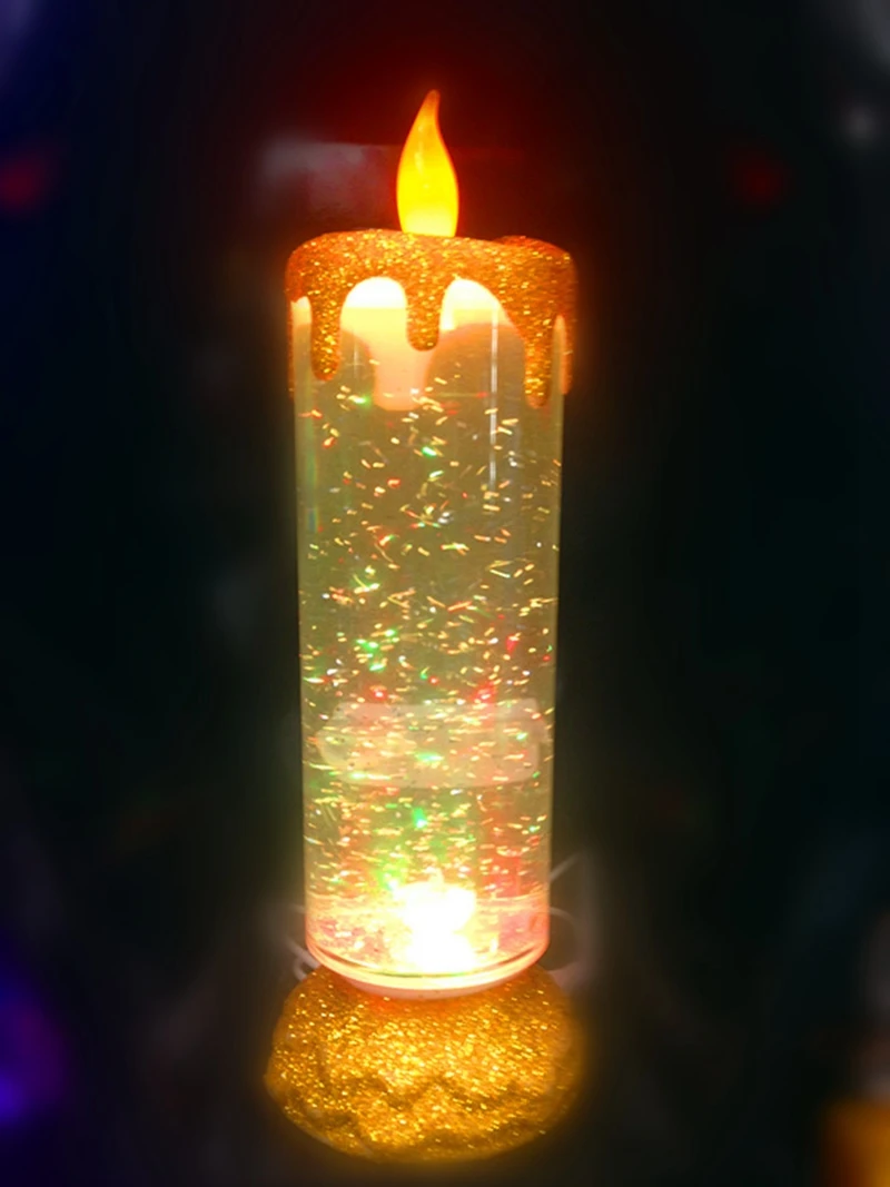 Novelty Creative Rotating Cartoon Candle LED Night Light Candle  Decoration for Party Children Bedroom Christmas Gift Table Lamp (8)
