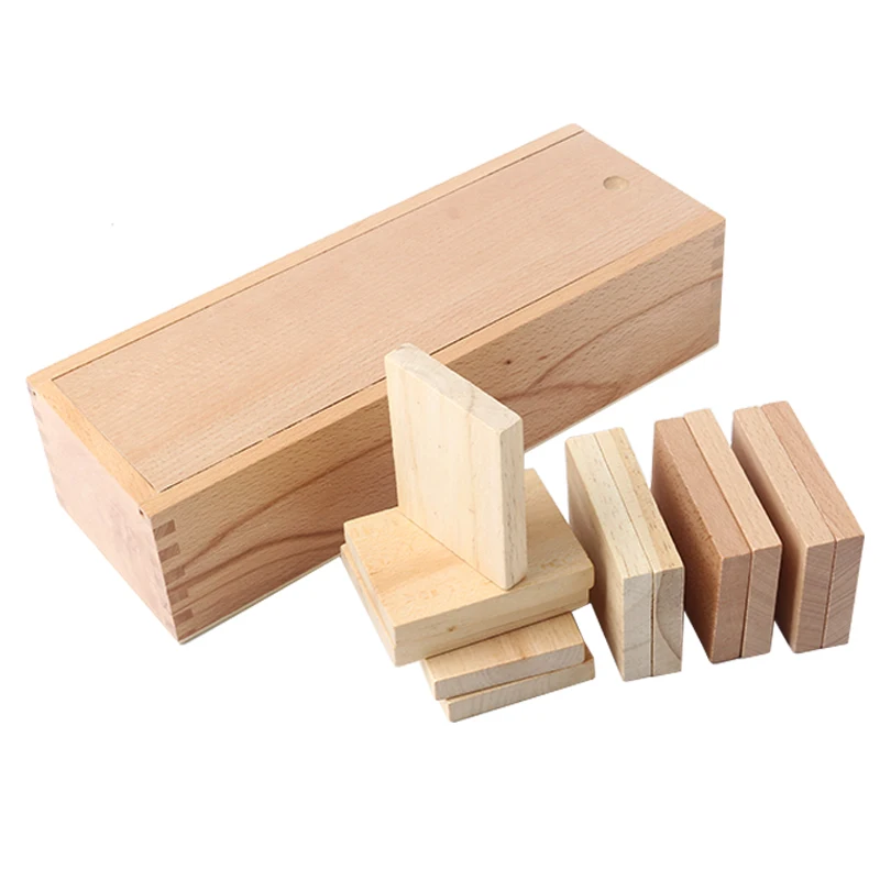  Montessori Weight Board Baby Toy Baric Tablets with Box Early Childhood Education Preschool Trainin