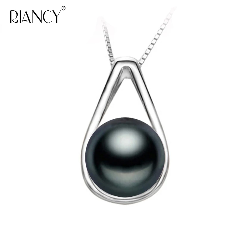 Wholesale Price Freshwater Black Pearl Pendants 100 Natural Necklace 925 Sterling Silver Chain Fashion Jewelry huismerk kopen in de aanbieding Wholesale Price Freshwater Black Pearl Pendants 100 Natural Necklace 925 Sterling Silver Chain Fashion Jewelry huismerk kopen in de aanbieding