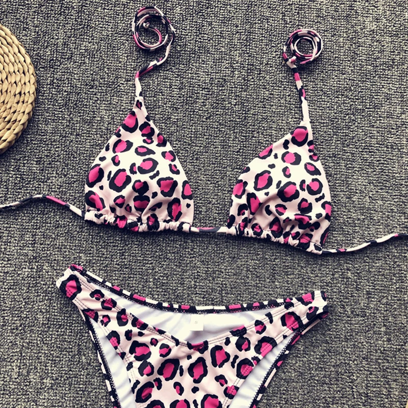 Bikinx Холтер микро бикини 2019 Леопардовый принт сексуальный купальник женский