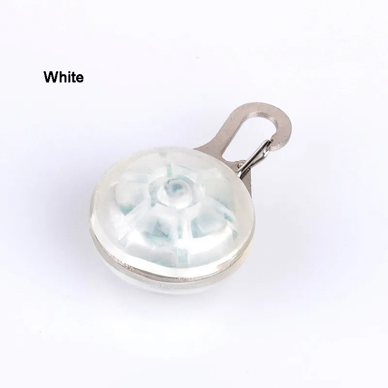 Светодиодный ошейник-фонарик для ночной безопасности для домашних животных, светящийся подвесной ошейник для собак, светящийся Яркий светящийся ошейник без батареи - Цвет: Белый