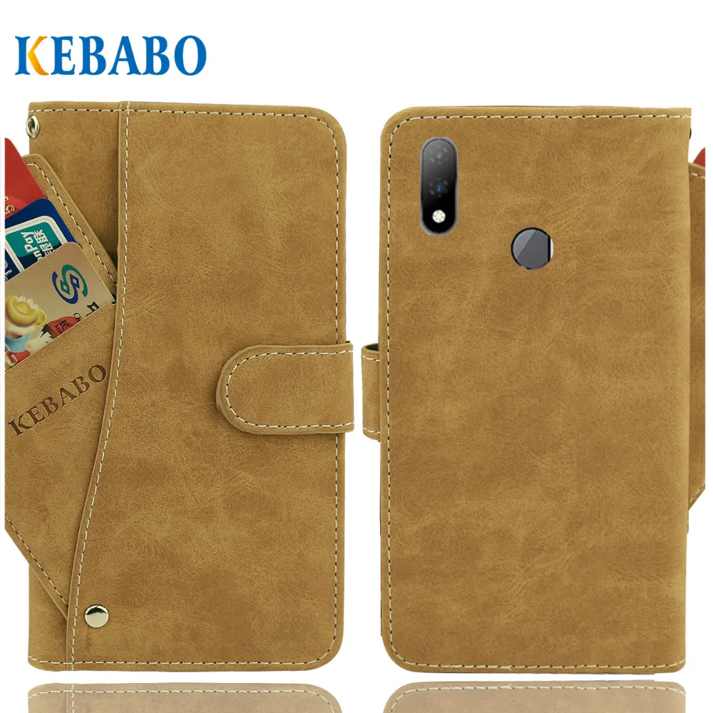 

Vintage Leather Wallet BQ BQ-6200L Aurora Case 6.2" Flip Luxury 3 Front Card Slots Cover Magnet Stand Phone Protective Bags