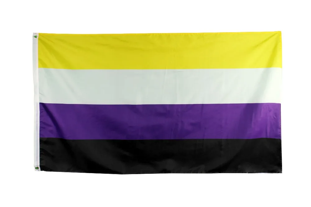 

Xiangying 90*150cm NB Pride Genderqueer GQ Gender Identity NONBINARY Non-Binary flag For Decoration