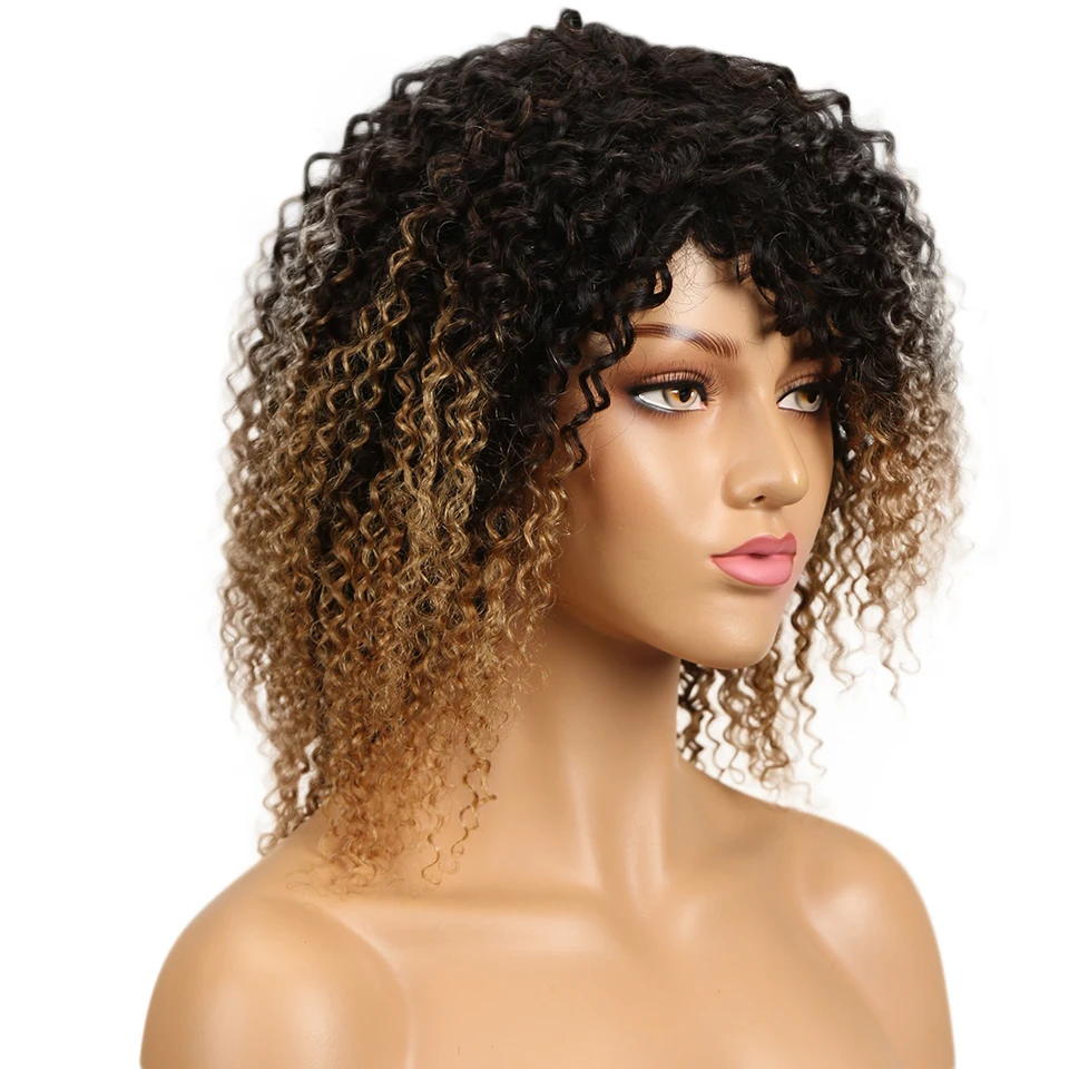 Гладкий Jerry Curl человеческие волосы парики Remy монгольский курчавый и вьющийся волос парики для черных женщин не кружевные передние человеческие волосы парики