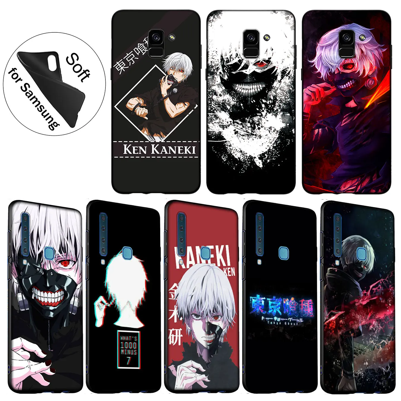 IYICAO Tokyo Ghouls Мягкий силиконовый чехол для Samsung Galaxy A6 A9 A8 A7 2018 A3 A5 2016 2017 Note 9 8 10 Plus Lite |