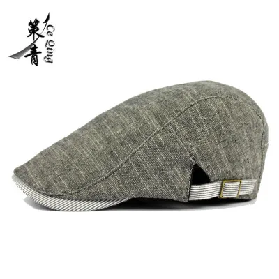 

Cotton Beret hats wholesale spring thin ladies classic British style retro male sun shading cap.
