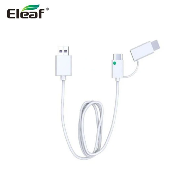 Оригинальный кабель для зарядки USB Eleaf QC 3 0 с разъемом Type C и адаптером Micro
