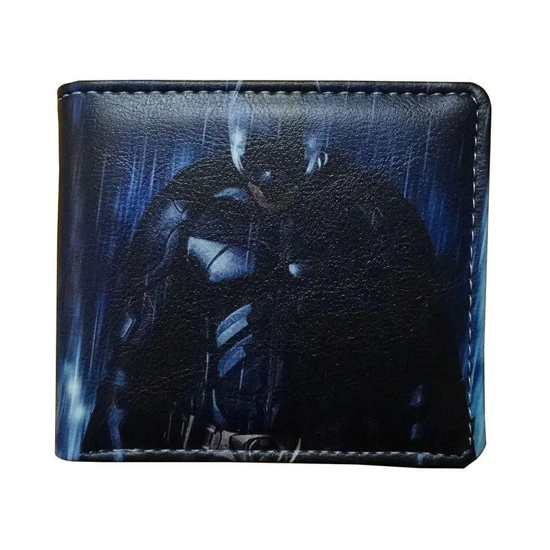 

Hero Batman Purse Hot Cartoon Anime Leather Man Wallet carteira Dollar Price Card Holder Gifts Students Boys Girls Short Wallets