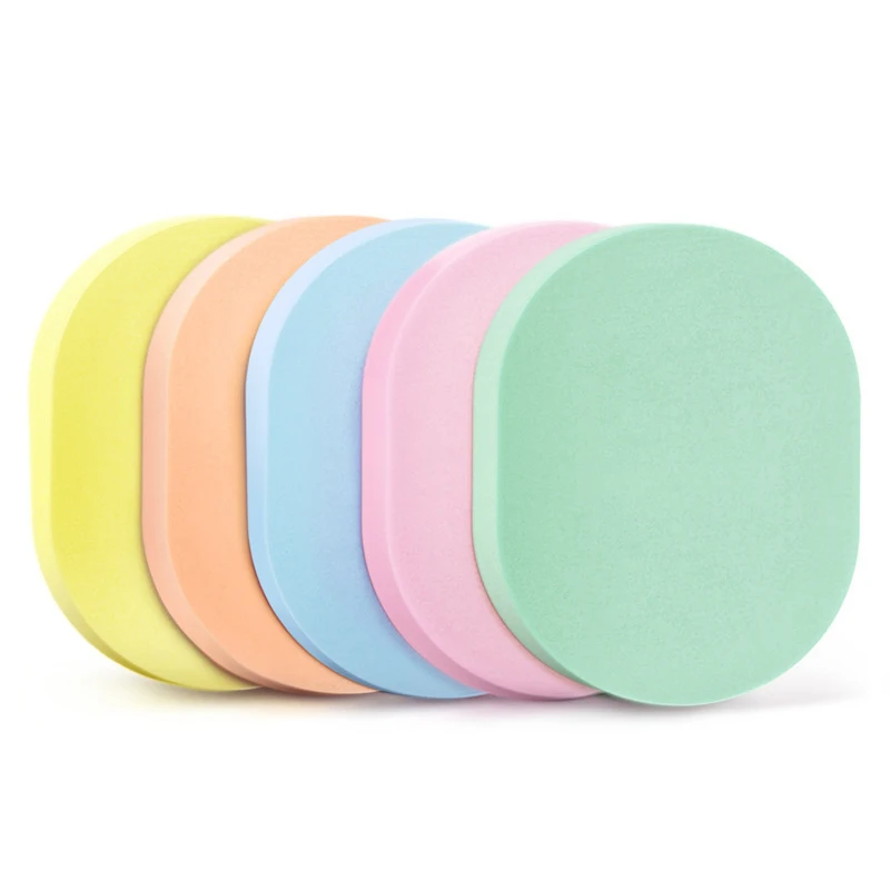 

5pcs Colorful Wash Face Sponge Facial Cleansing Fashion Makeup Tools Compressed Pad Powder Puff Face Wash