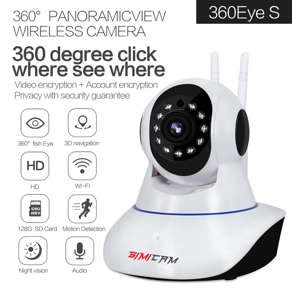 Macchina Fotografica del IP di Wifi Della Macchina Fotografica senza fili SIMICAM Telecamera A CIRC