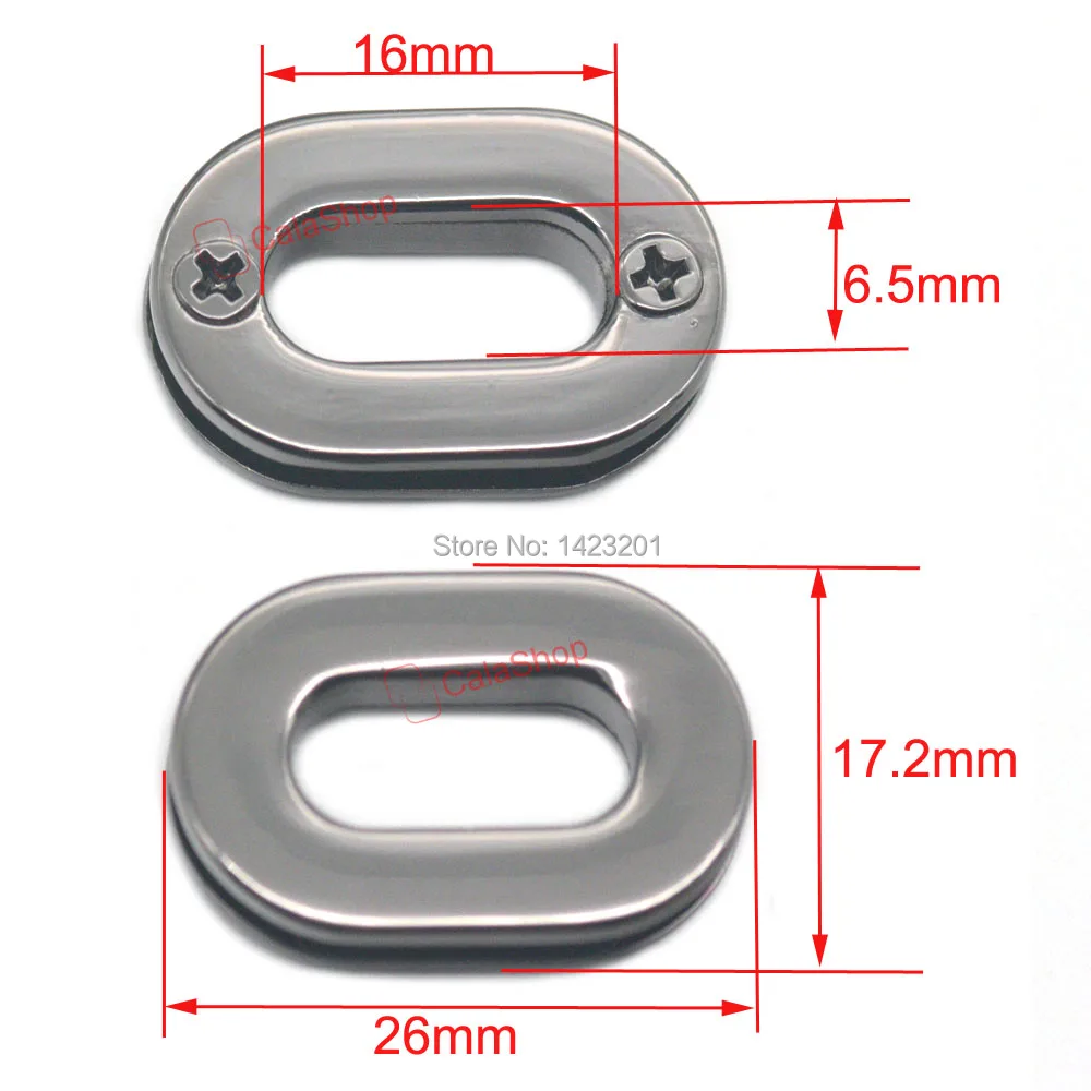 5/12/25 шт./лот цинковый сплав, овальная форма люверс люверсы Холст Картина Self бэк винт Сумки из натуральной кожи, кожаные пряжки