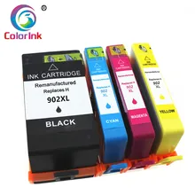 ColorInk 906XL 902XL 4 Pack cartucho de tinta do cartucho de tinta para HP 902 906 cartuchos HP Officejet 6954 6960 6961 6963 6964 6965 6966