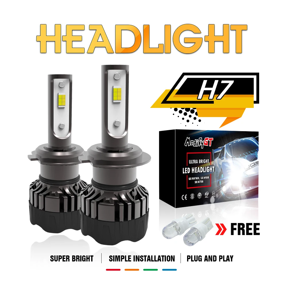 

Modifygt 3 color changing 5 modes H4 led H7 led H8/H9/H11 9005 9006 Headlight 9005 9006 3000K 4300K 6000K 12V car styling