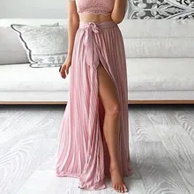 Женская юбка юбки faldas jupe femme shein saia Женская весенне-летняя однотонная модная юбка с высокой талией юбка#50